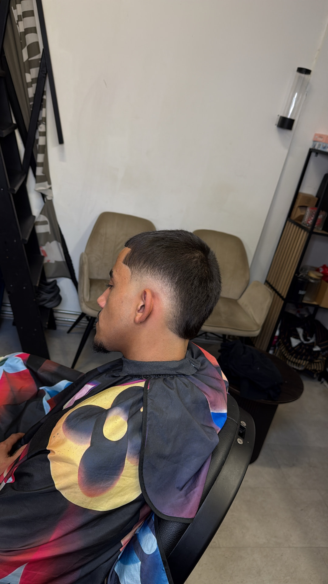 Burst fade mullet